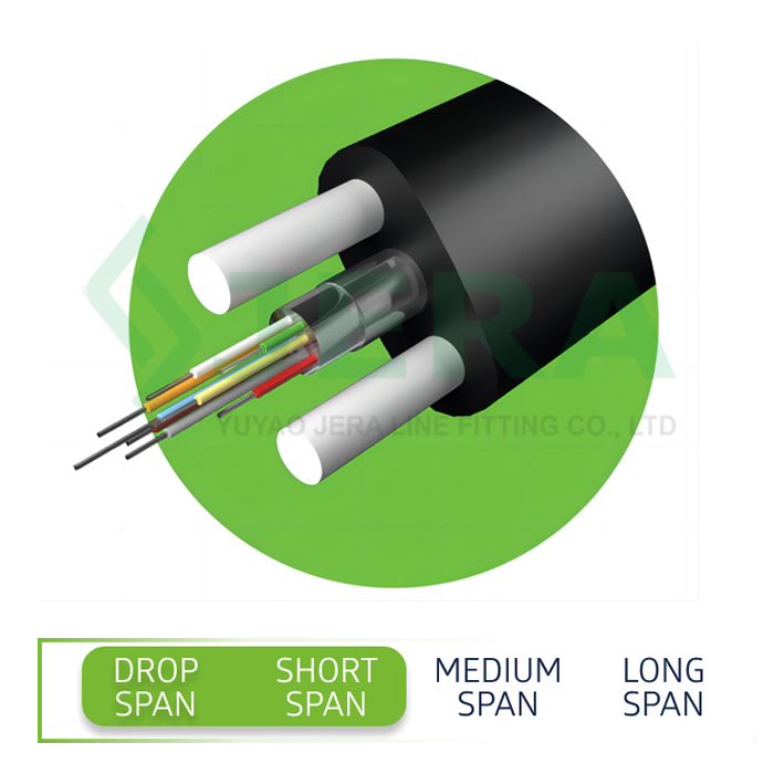FTTH flat GYFBY cable 1 fiber